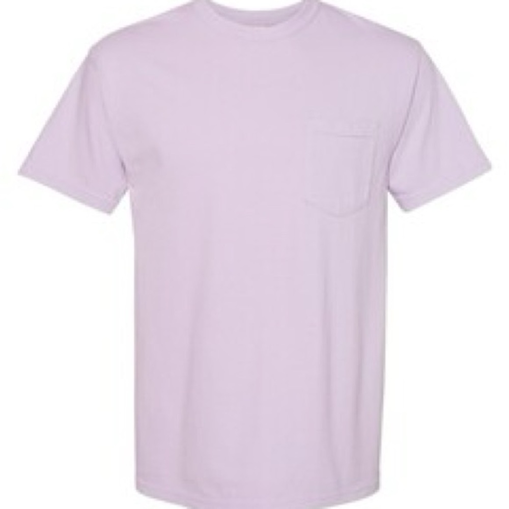Comfort Colors Lavender Purple Short Sleeve Tee Shirt Basic Casual
